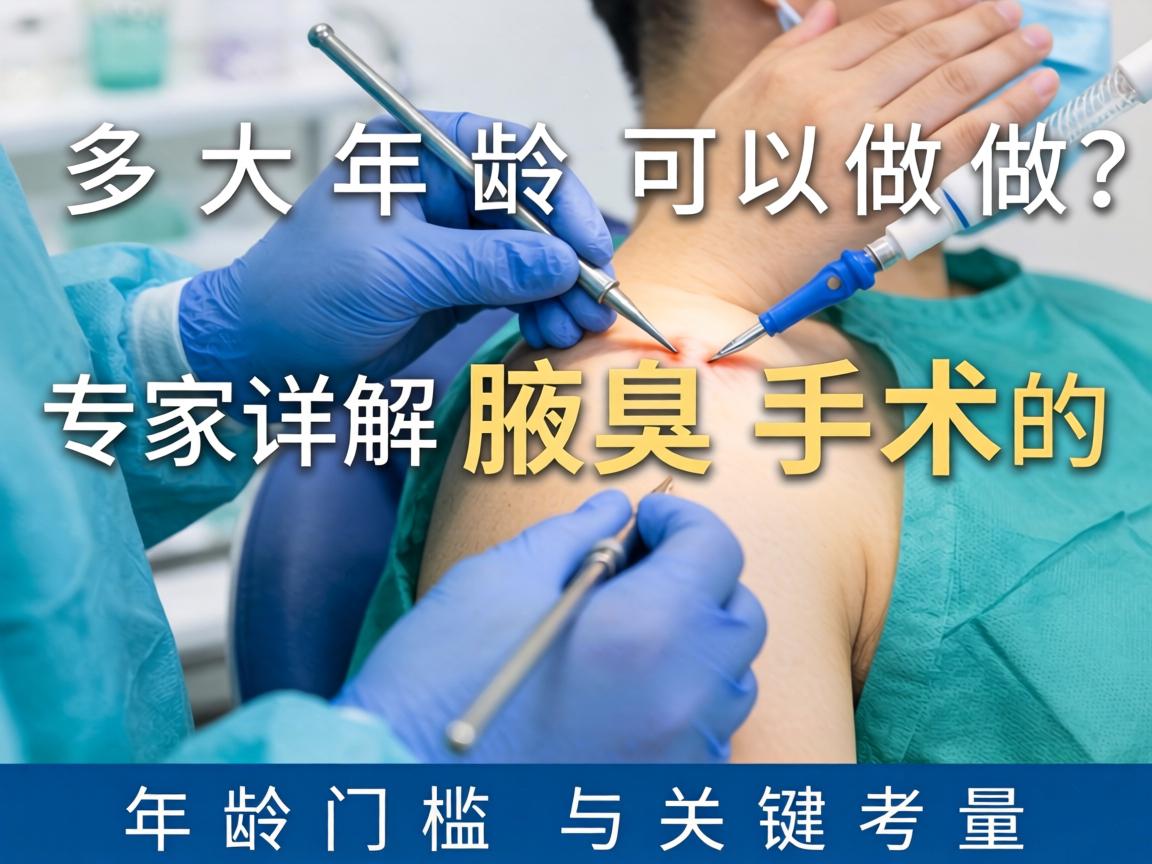 腋臭手术多大年龄可以做?专家详解腋臭手术的年龄门槛与关键考量 腋臭手术多大年龄可以做?专家详解腋臭手术的年龄门槛与关键考量