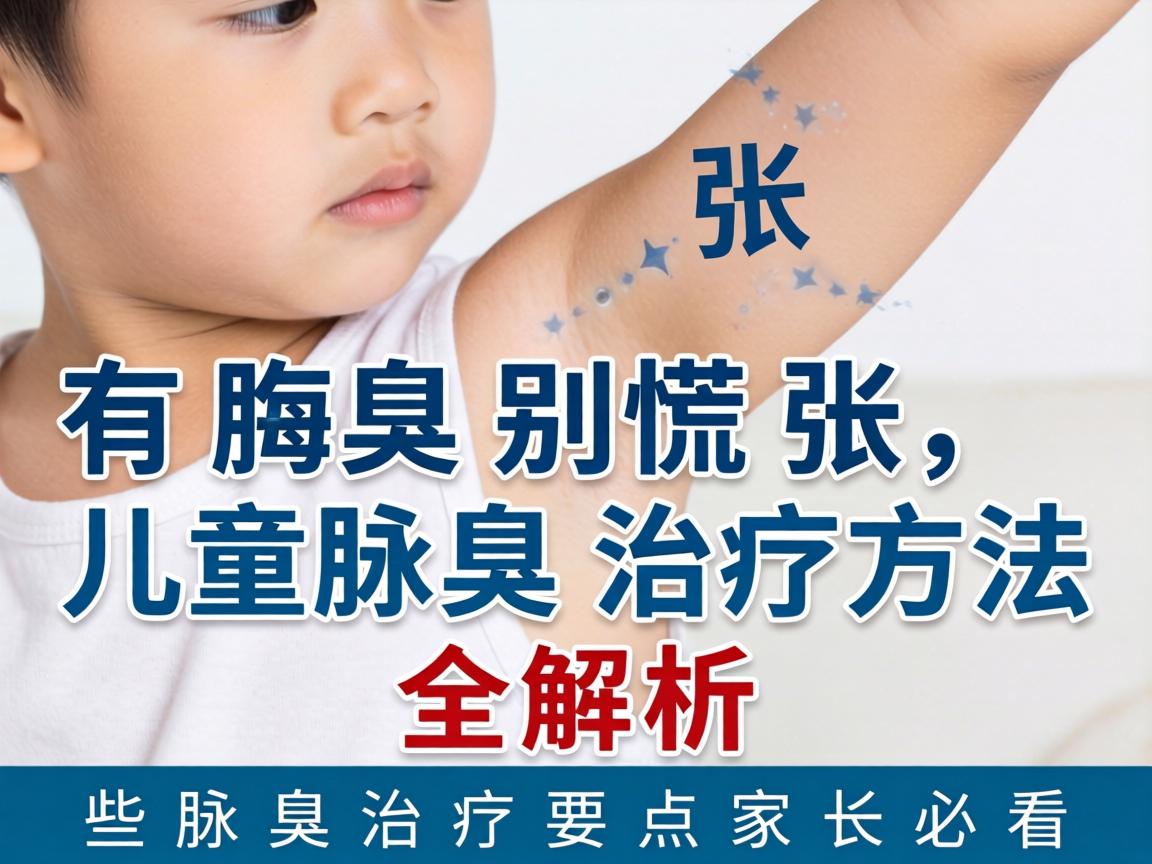 孩子有腋臭别慌张，儿童腋臭治疗方法全解析，这些腋臭治疗要点家长必看
