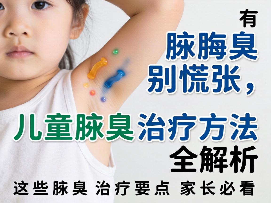 孩子有腋臭别慌张，儿童腋臭治疗方法全解析，这些腋臭治疗要点家长必看