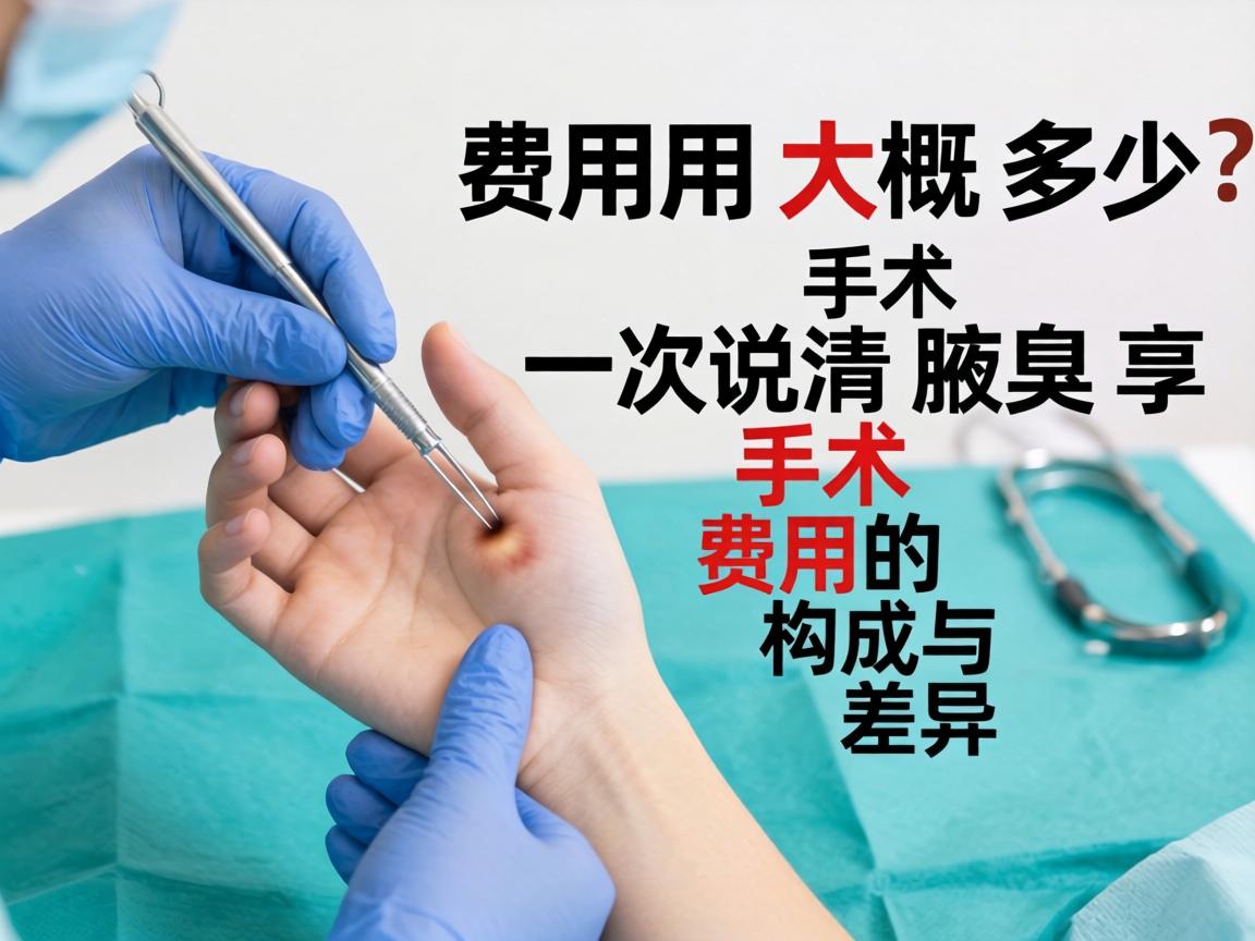 腋臭手术费用大概多少？一次说清腋臭手术费用的构成与差异