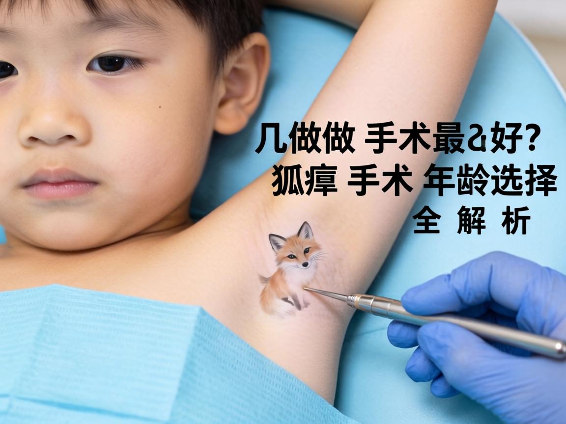 小孩有狐臭，几岁做手术最好？狐臭手术年龄选择全解析