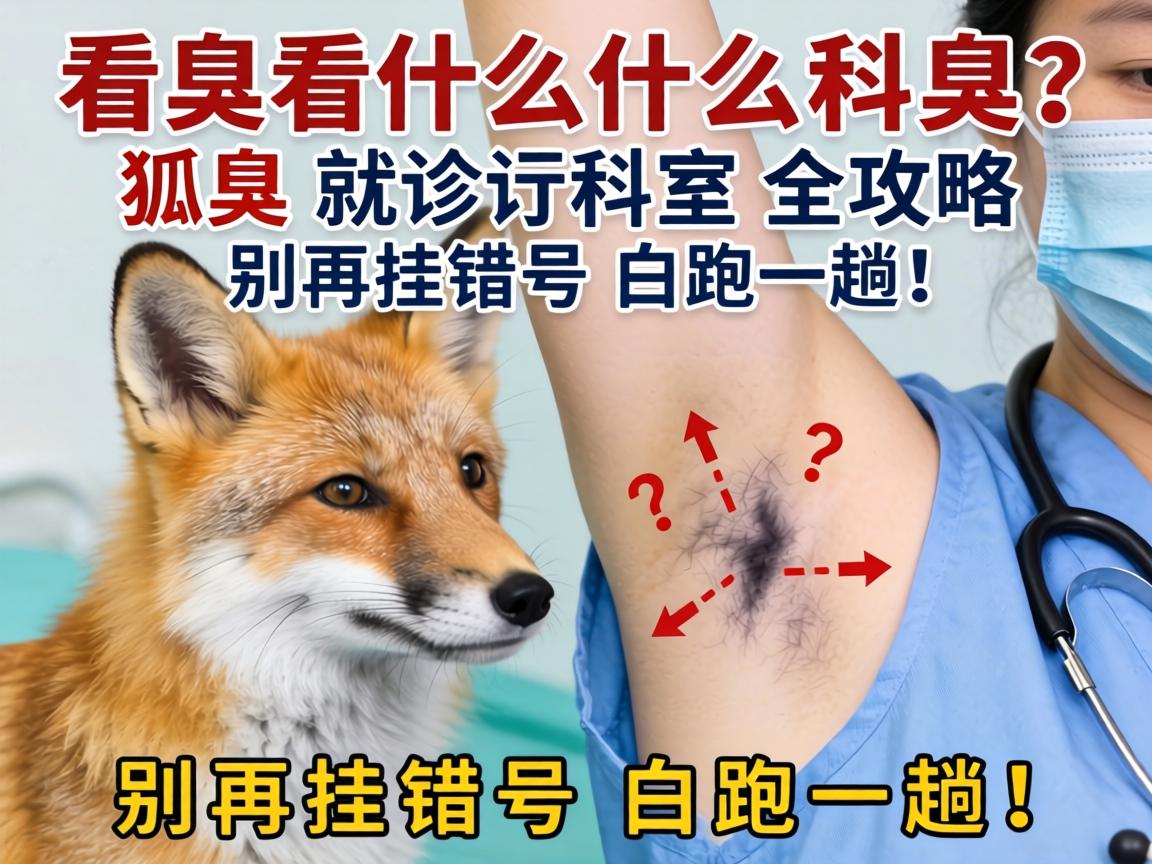 狐臭看什么科?狐臭就诊科室全攻略,别再挂错号白跑一趟! 狐臭看什么科?狐臭就诊科室全攻略,别再挂错号白跑一趟!