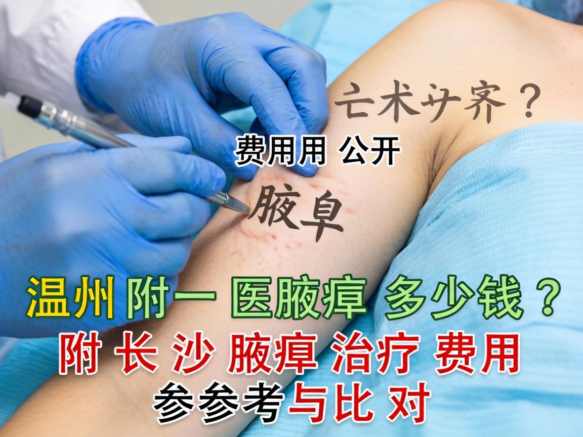 腋臭手术费用公开，温州附一医腋臭多少钱？附长沙腋臭治疗费用参考与对比