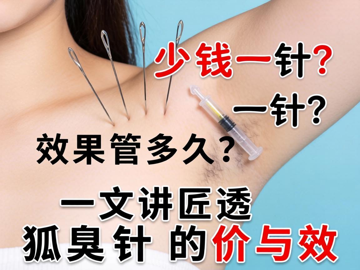 狐臭针多少钱一针？效果管多久？一文讲透狐臭针的价与效