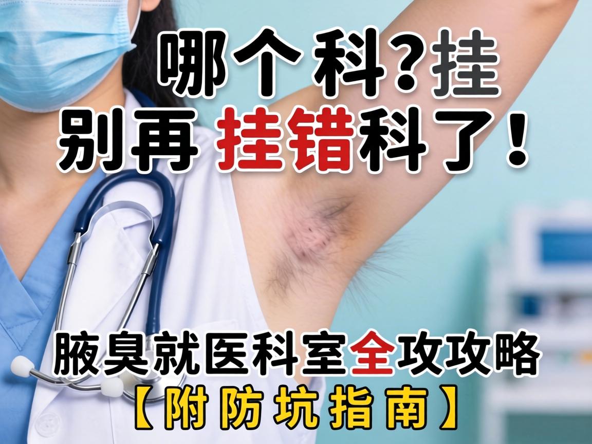腋臭挂哪个科？别再挂错科了！腋臭就医科室全攻略（附防坑指南）