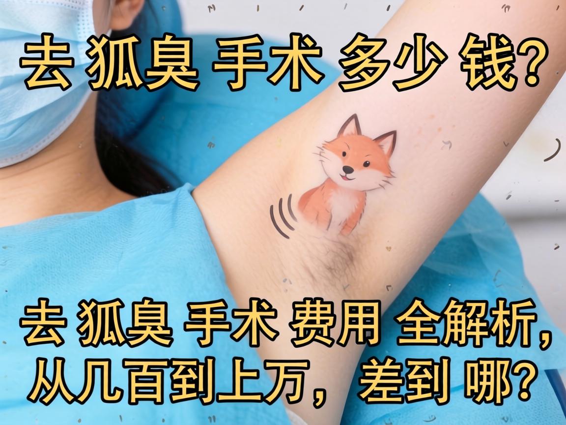 去狐臭手术多少钱?去狐臭手术费用全解析,从几百到上万,差在哪? 去狐臭手术多少钱?去狐臭手术费用全解析,从几百到上万,差在哪?