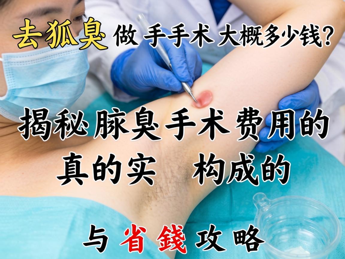去狐臭做手术大概多少钱？揭秘腋臭手术费用的真实构成与省钱攻略
