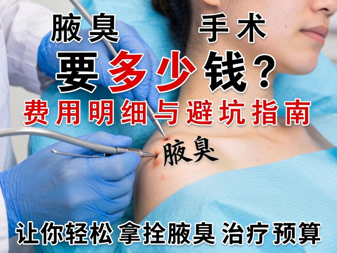 腋臭手术要多少钱？费用明细与避坑指南，让你轻松拿捏腋臭治疗预算