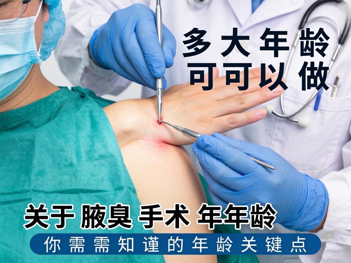 腋臭手术多大年龄可以做？关于腋臭手术年龄，你需要知道的年龄关键点