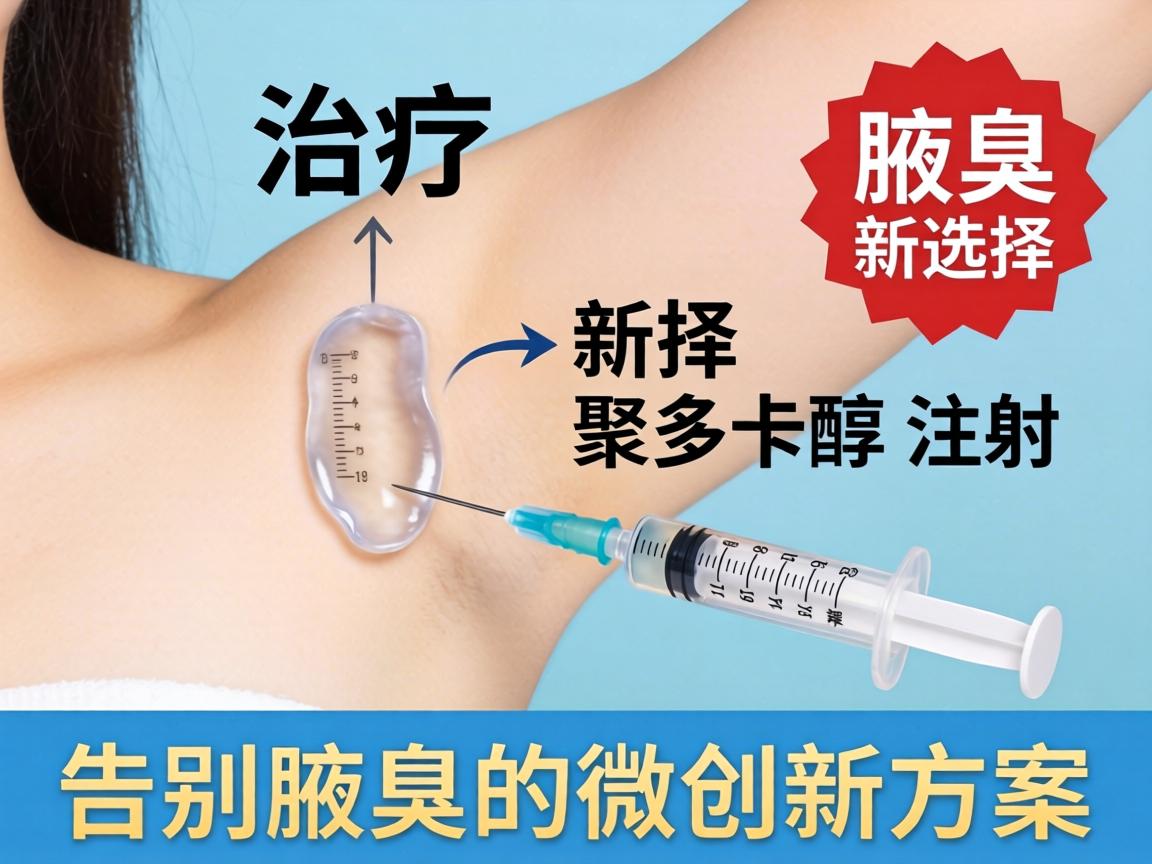 腋臭治疗新选择，聚多卡醇注射，告别腋臭的微创新方案