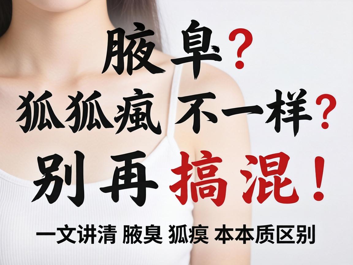 腋臭和狐臭不一样？别再搞混！一文讲清腋臭狐臭本质区别