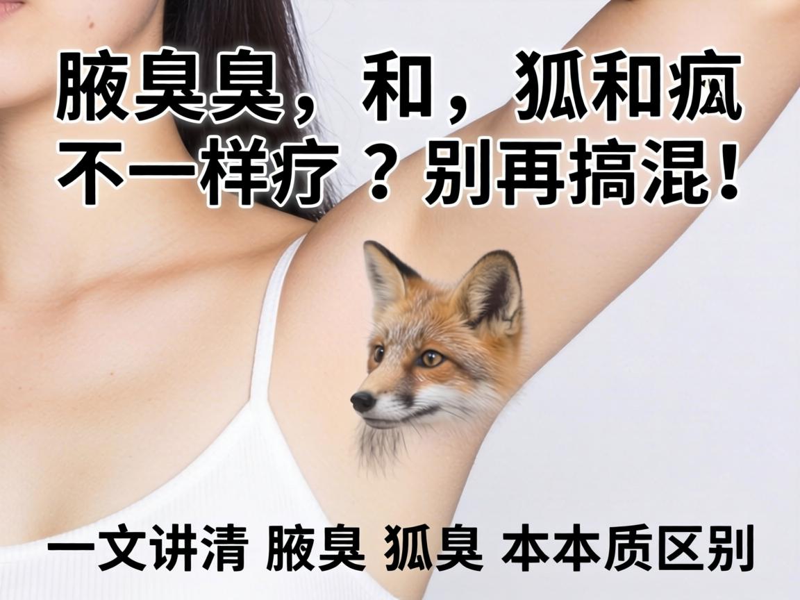 腋臭和狐臭不一样？别再搞混！一文讲清腋臭狐臭本质区别