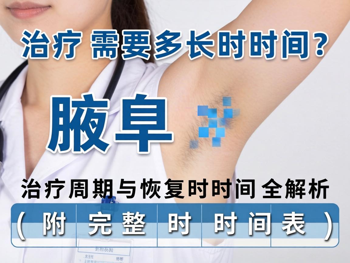 腋臭治疗需要多长时间？治疗周期与恢复时间全解析（附完整时间表）