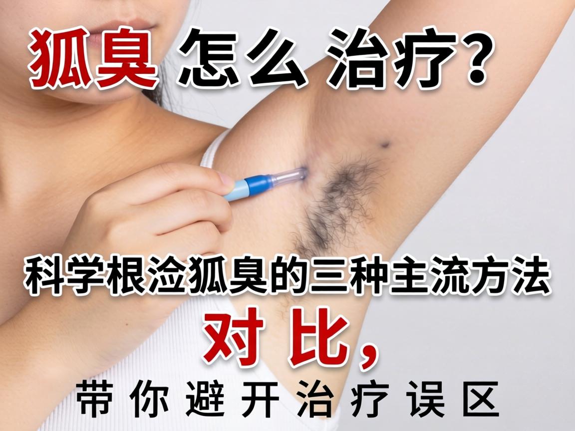 狐臭怎么治疗？科学根治狐臭的三种主流方法对比，带你避开治疗误区