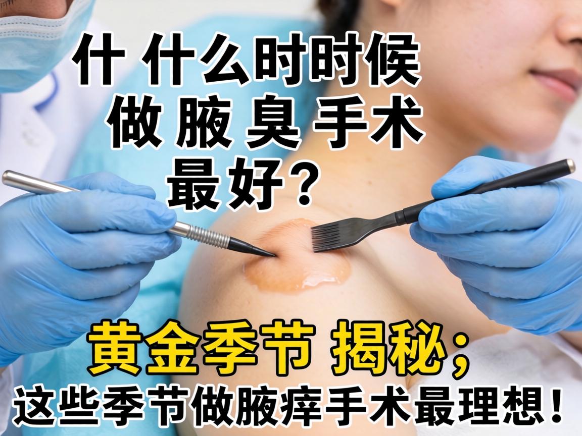 什么时候做腋臭手术最好？黄金季节揭秘，这些季节做腋臭手术最理想！