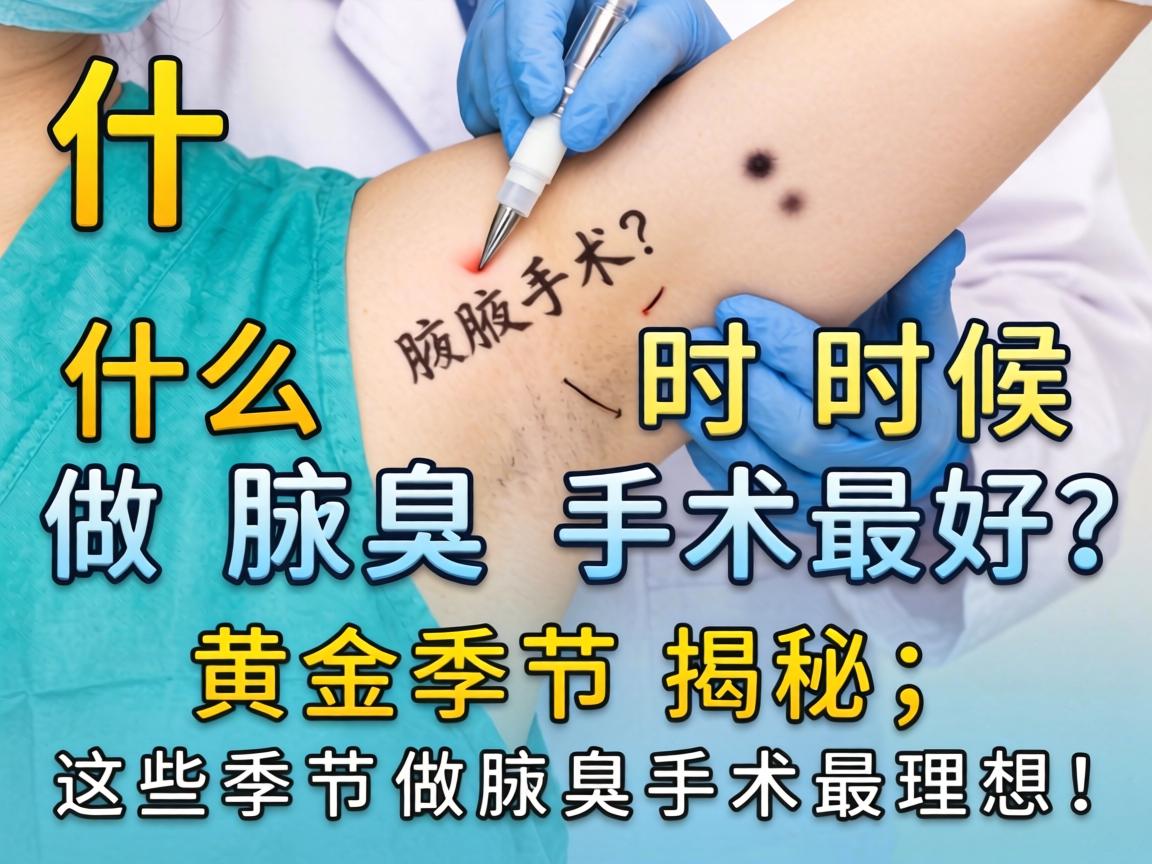 什么时候做腋臭手术最好？黄金季节揭秘，这些季节做腋臭手术最理想！