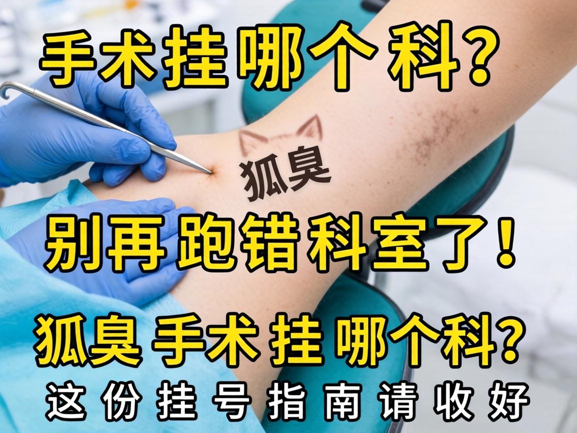 狐臭手术挂哪个科？别再跑错科室了！狐臭手术挂哪个科？这份挂号指南请收好