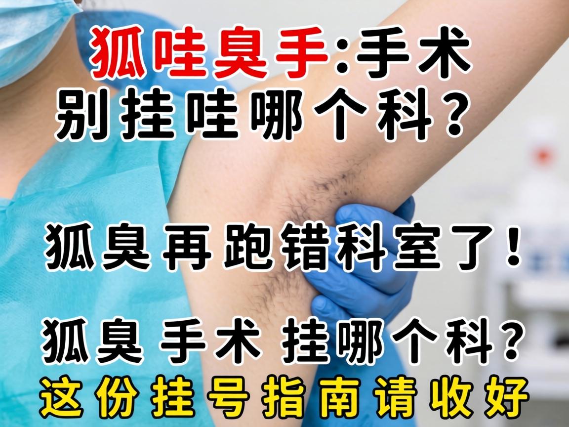 狐臭手术挂哪个科？别再跑错科室了！狐臭手术挂哪个科？这份挂号指南请收好