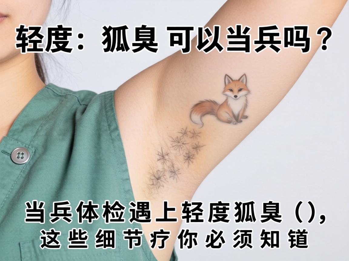 轻度狐臭可以当兵吗?当兵体检遇上轻度狐臭,这些细节你必须知道 轻度狐臭可以当兵吗?当兵体检遇上轻度狐臭,这些细节你必须知道