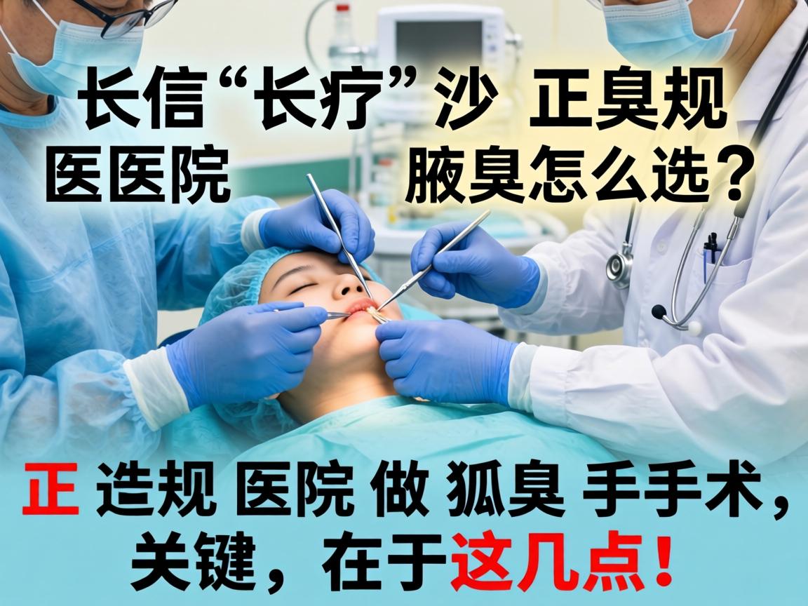 长沙正规腋臭手术医院怎么选?正规医院做狐臭手术,关键在于这几点! 长沙正规腋臭手术医院怎么选?正规医院做狐臭手术,关键在于这几点!