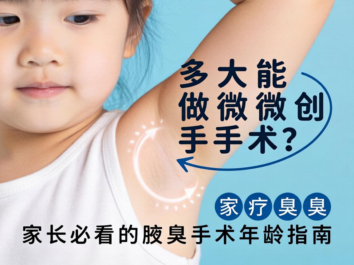 小孩腋臭多大能做微创手术？家长必看的腋臭手术年龄指南