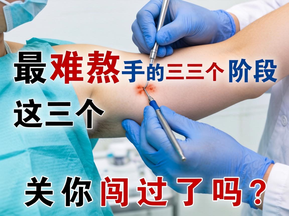 腋臭手术最难熬的三个阶段，这三个熬字关你闯过了吗？