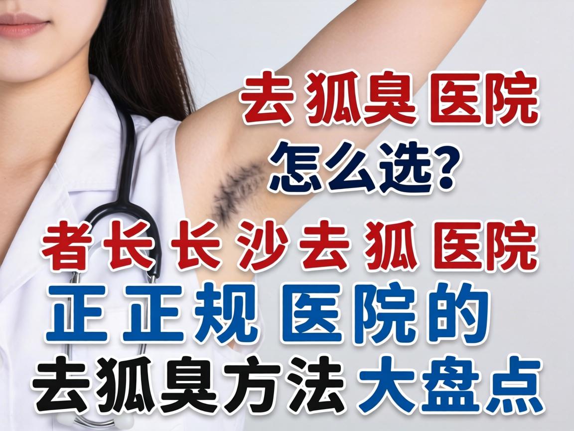 长沙去狐臭医院怎么选？正规医院的去狐臭方法大盘点