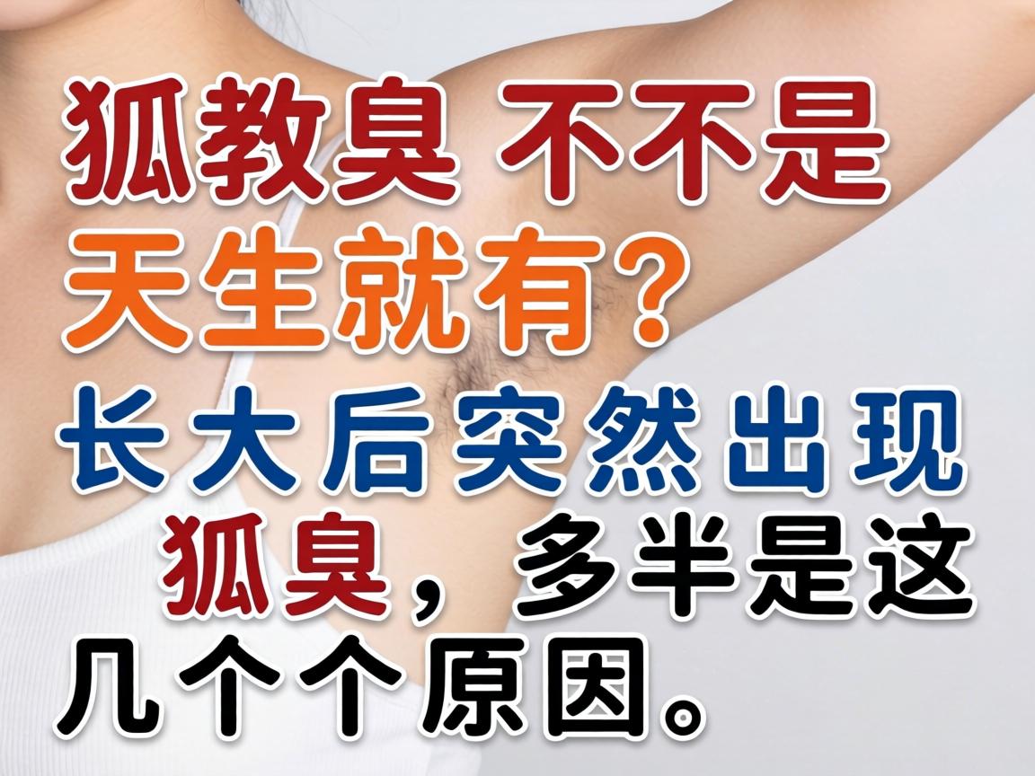 狐臭不是天生就有?长大后突然出现狐臭,多半是这几个原因 狐臭不是天生就有?长大后突然出现狐臭,多半是这几个原因