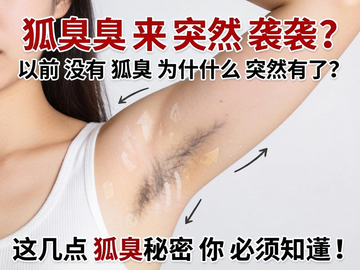 狐臭突然来袭?以前没有狐臭为什么突然有了?这几点狐臭秘密你必须知道! 狐臭突然来袭?以前没有狐臭为什么突然有了?这几点狐臭秘密你必须知道!
