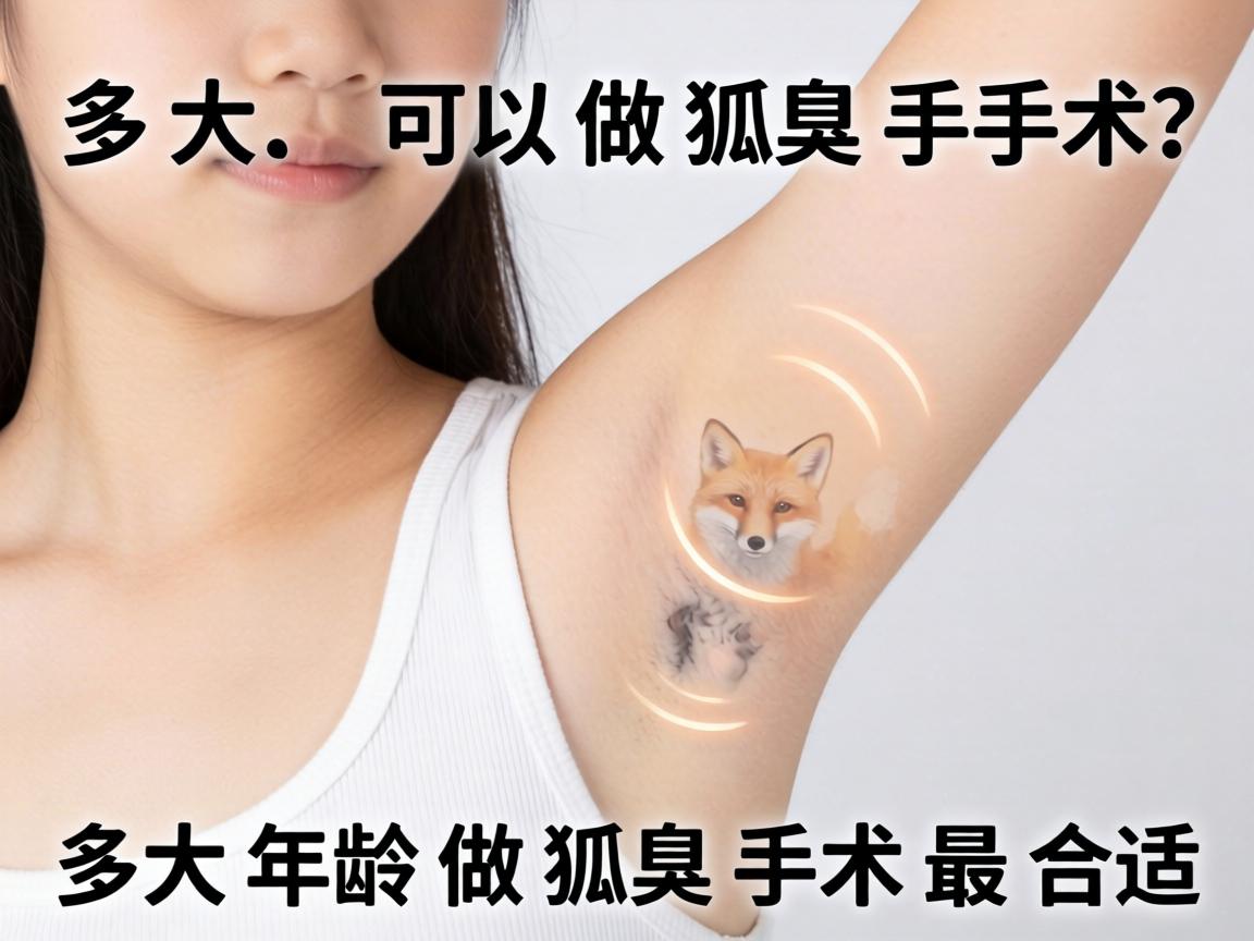 多大可以做狐臭手术？解答多大年龄做狐臭手术最合适