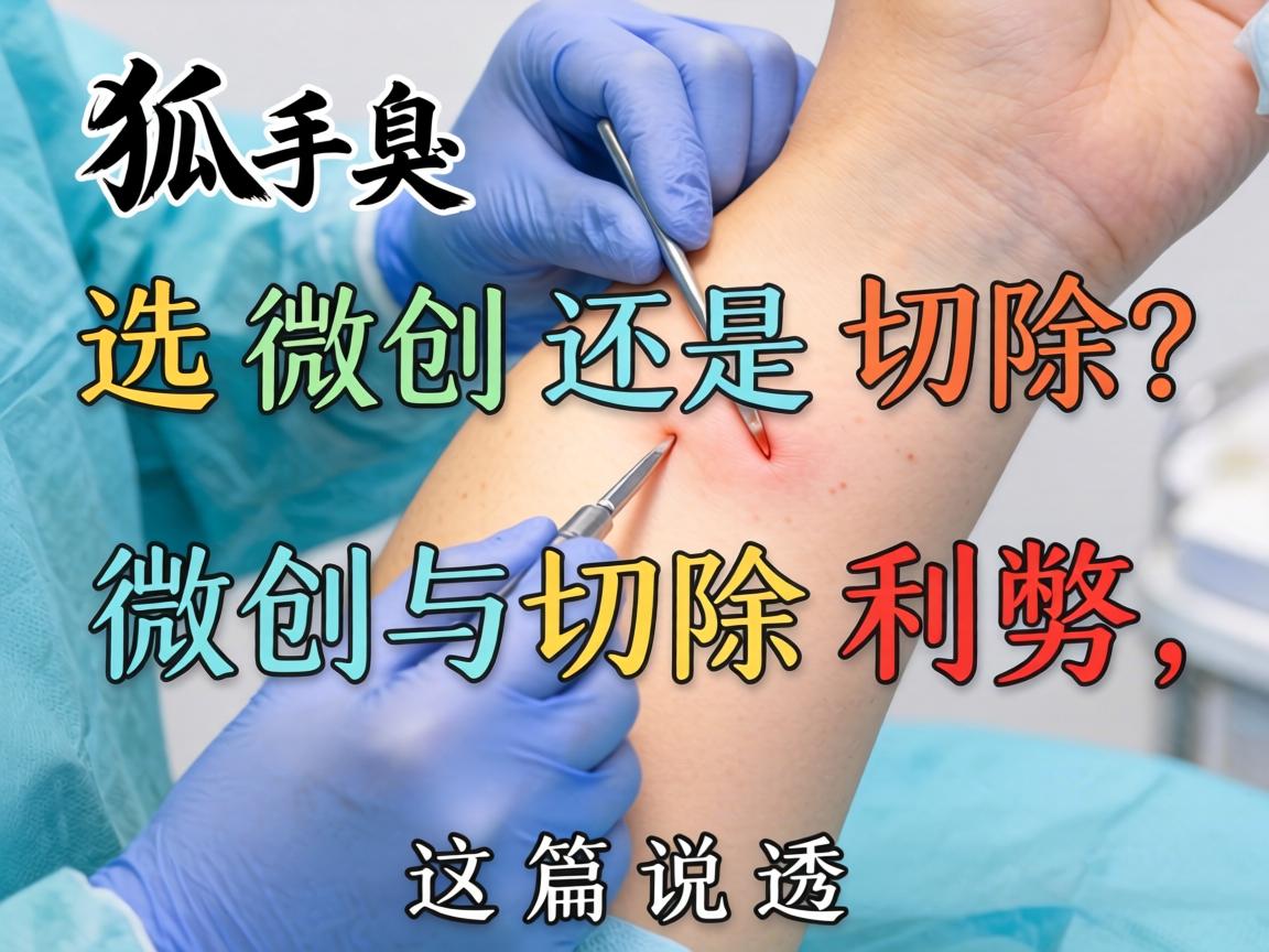 狐臭手术选微创还是切除？微创与切除的利弊对比，这篇说透