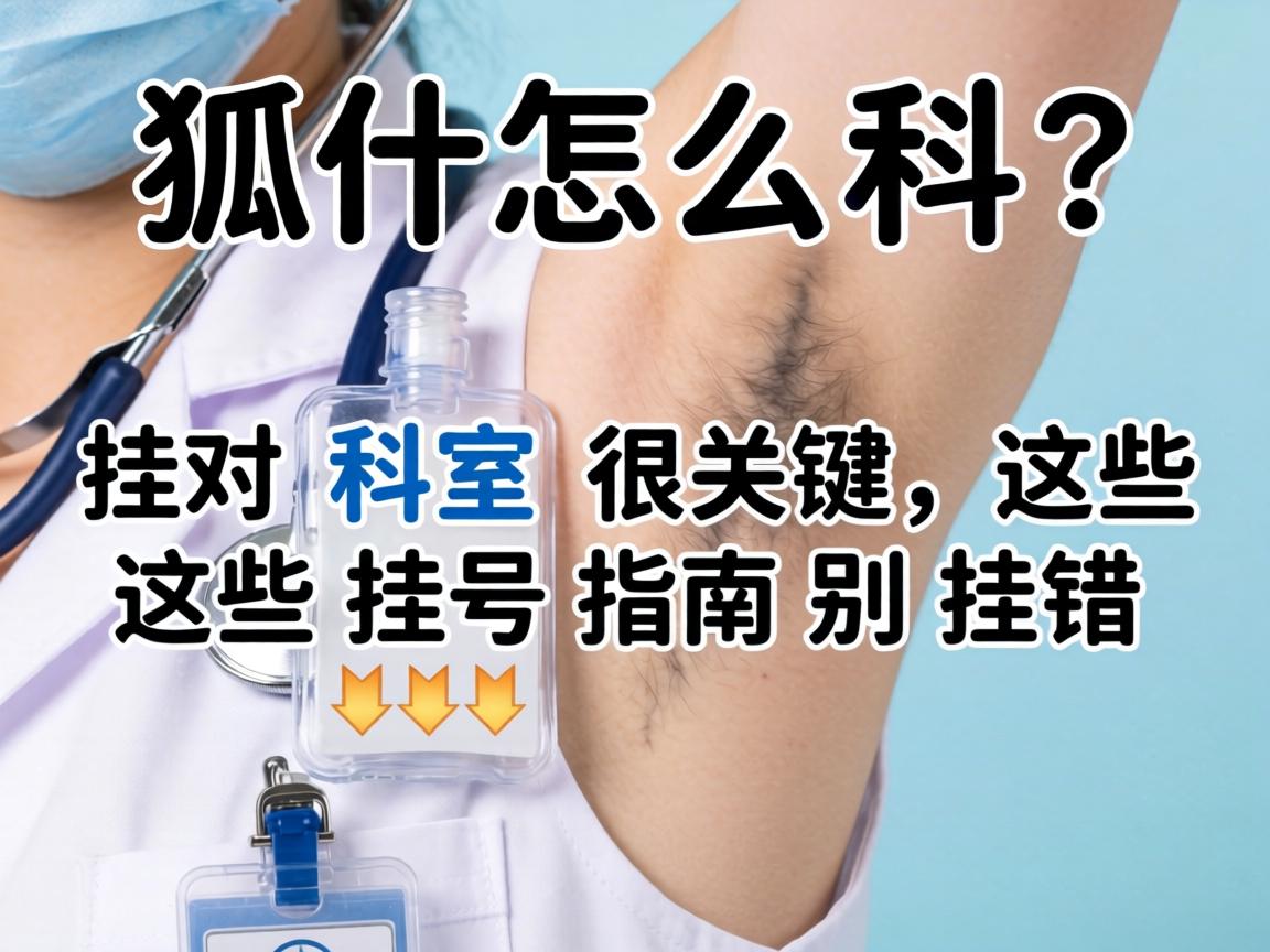 狐臭该挂什么科？挂对科室很关键，这些挂号指南别挂错