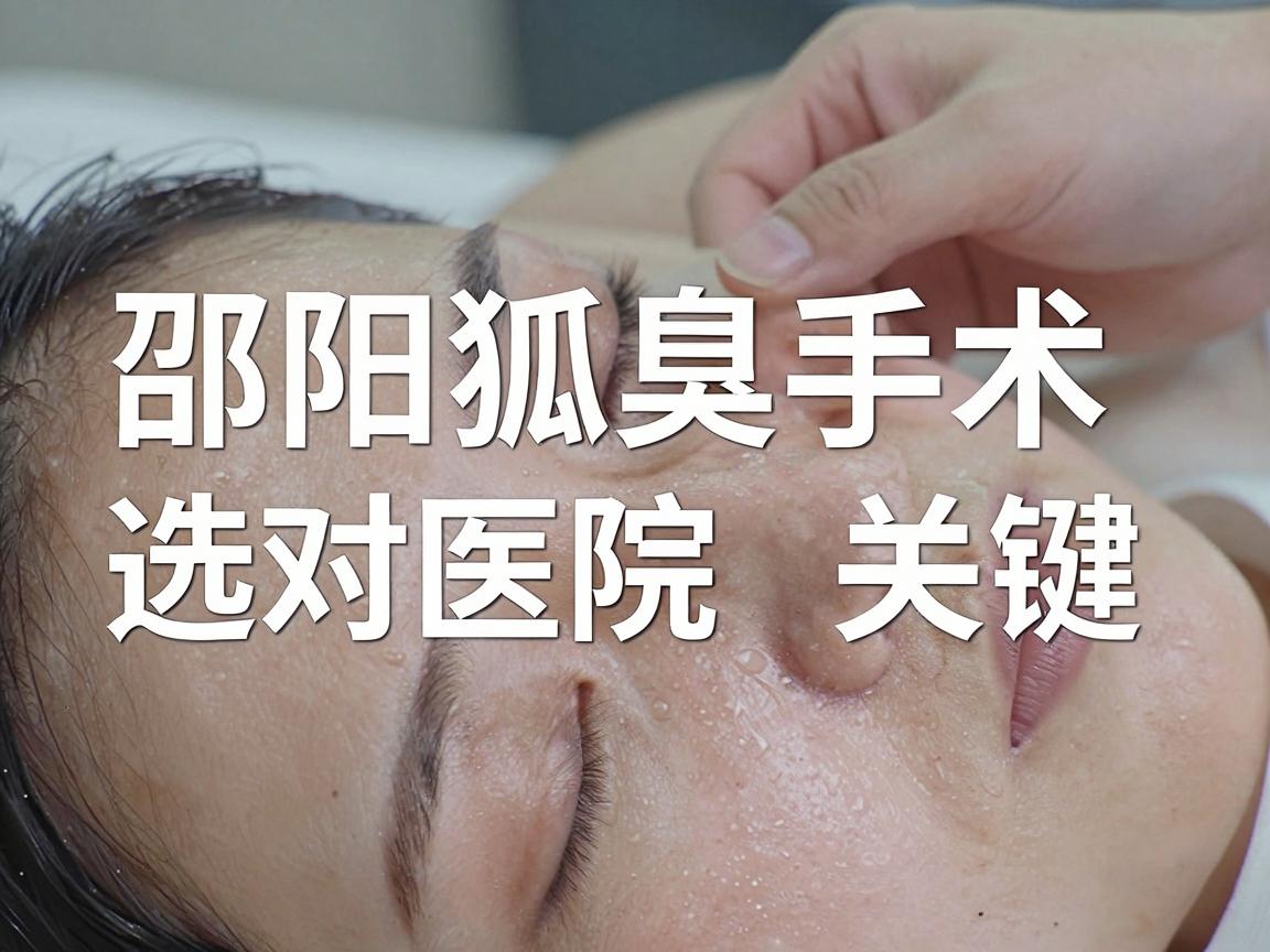 邵阳市狐臭手术医院哪家好？邵阳狐臭手术选对医院是关键