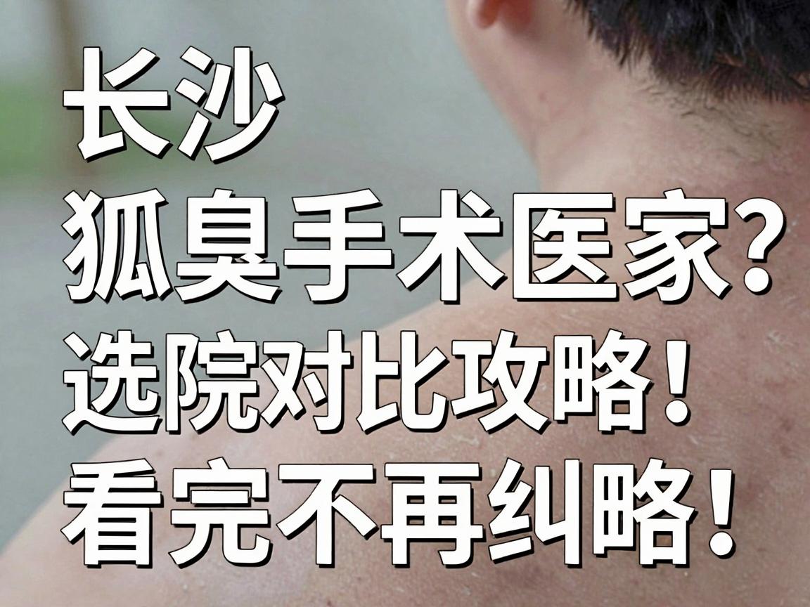 长沙狐臭手术选哪家？狐臭手术医院对比攻略，看完不再纠结