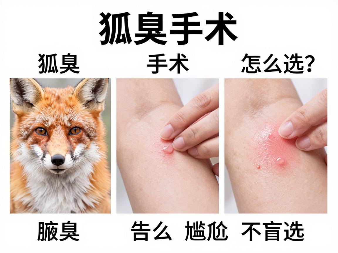 狐臭手术怎么选？对比三种主流狐臭手术，告别尴尬不盲选