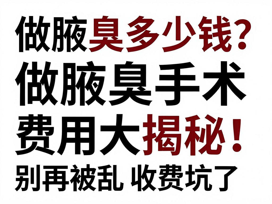 做腋臭多少钱?做腋臭手术费用大揭秘!别再被乱收费坑了 做腋臭多少钱?做腋臭手术费用大揭秘!别再被乱收费坑了