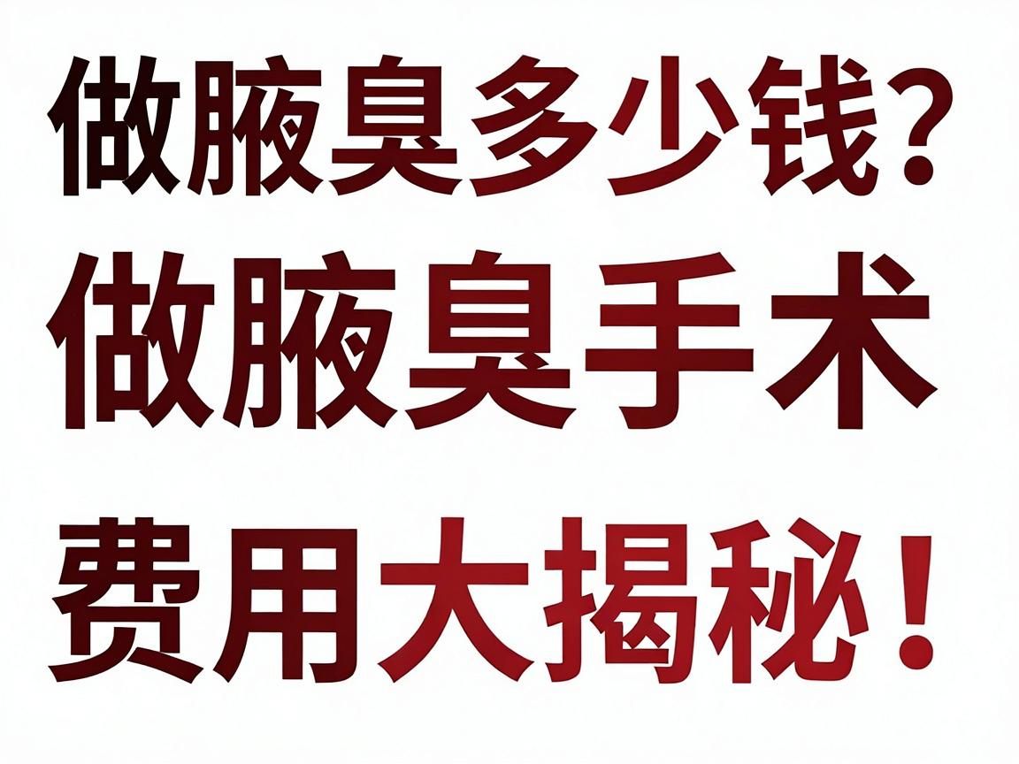 做腋臭多少钱?做腋臭手术费用大揭秘!别再被乱收费坑了 做腋臭多少钱?做腋臭手术费用大揭秘!别再被乱收费坑了