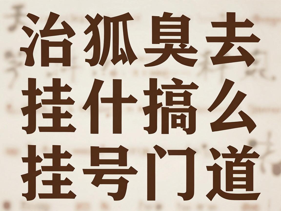 治狐臭去医院挂什么科？治狐臭前先搞清挂号门道