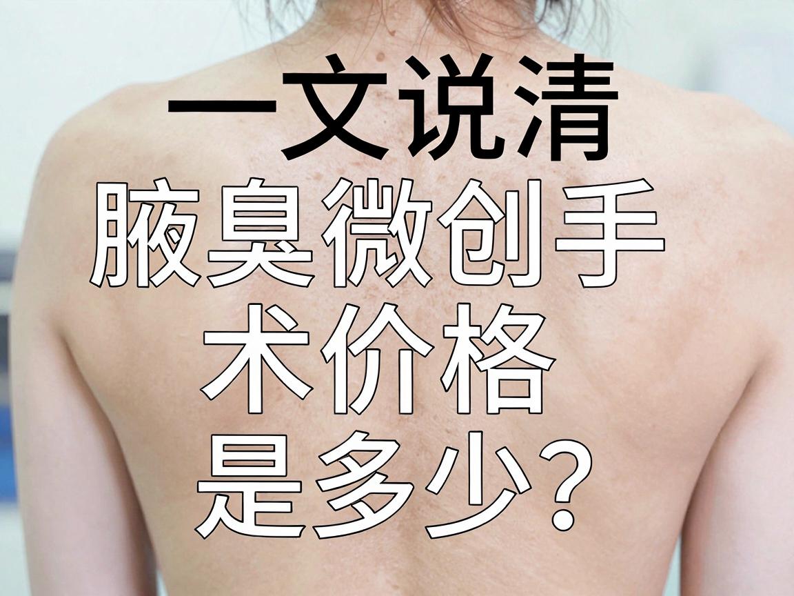 腋臭微创手术价格是多少？一文说清腋臭微创手术价格的那些事