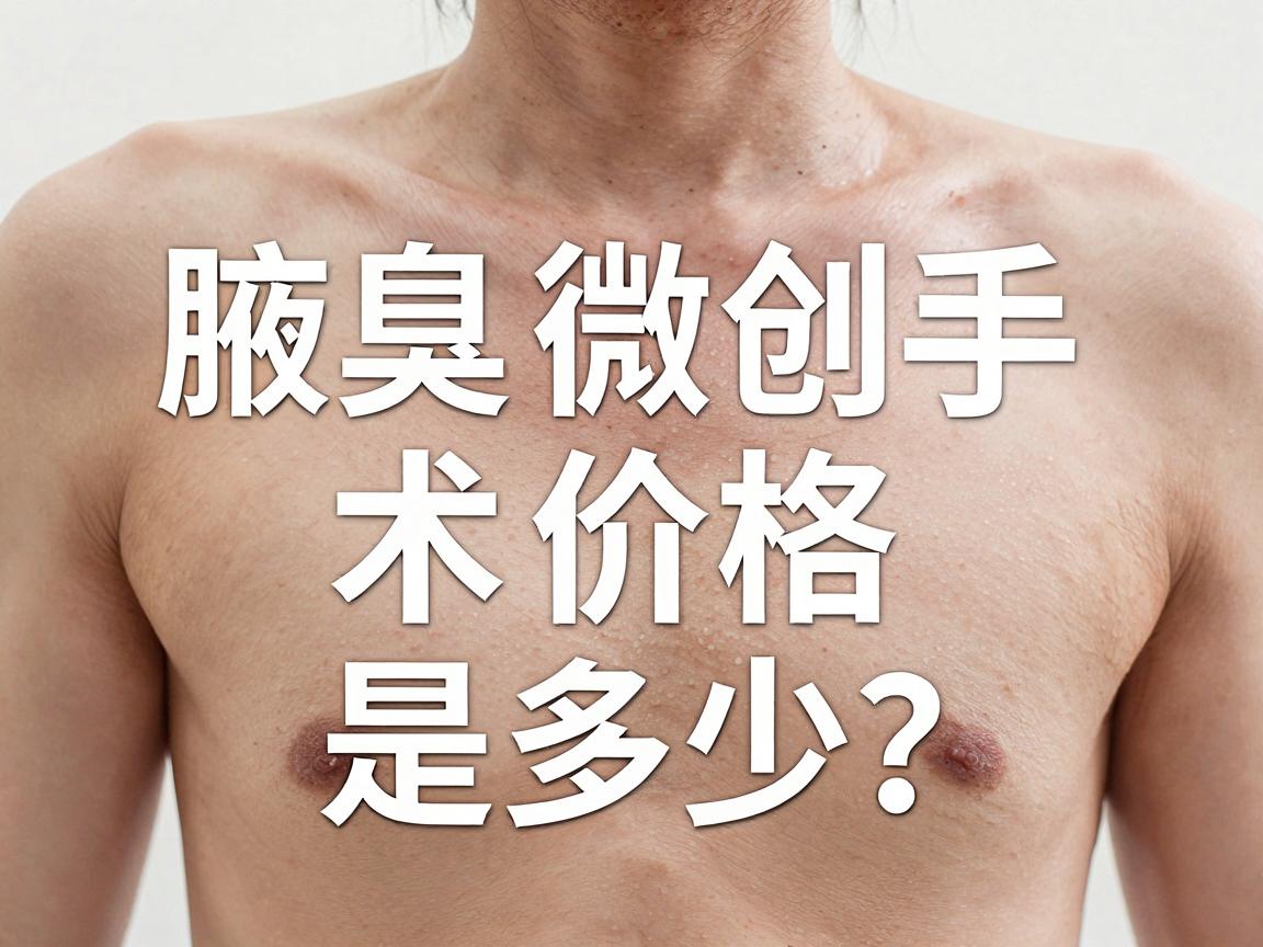 腋臭微创手术价格是多少？一文说清腋臭微创手术价格的那些事