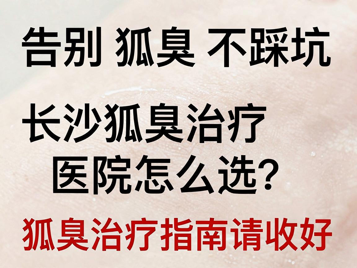 告别狐臭不踩坑，长沙狐臭治疗医院怎么选？这份狐臭治疗指南请收好