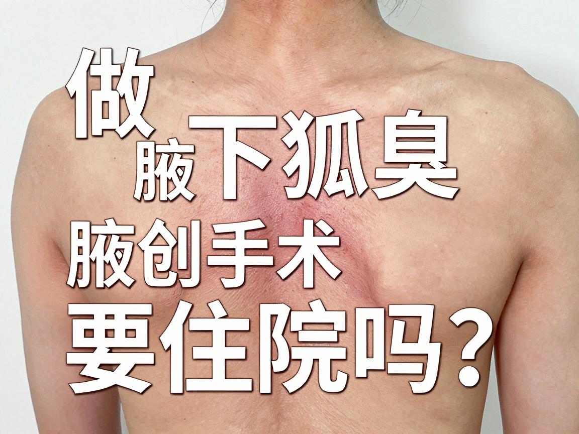 做腋下狐臭微创手术要住院吗？微创手术住院全解析