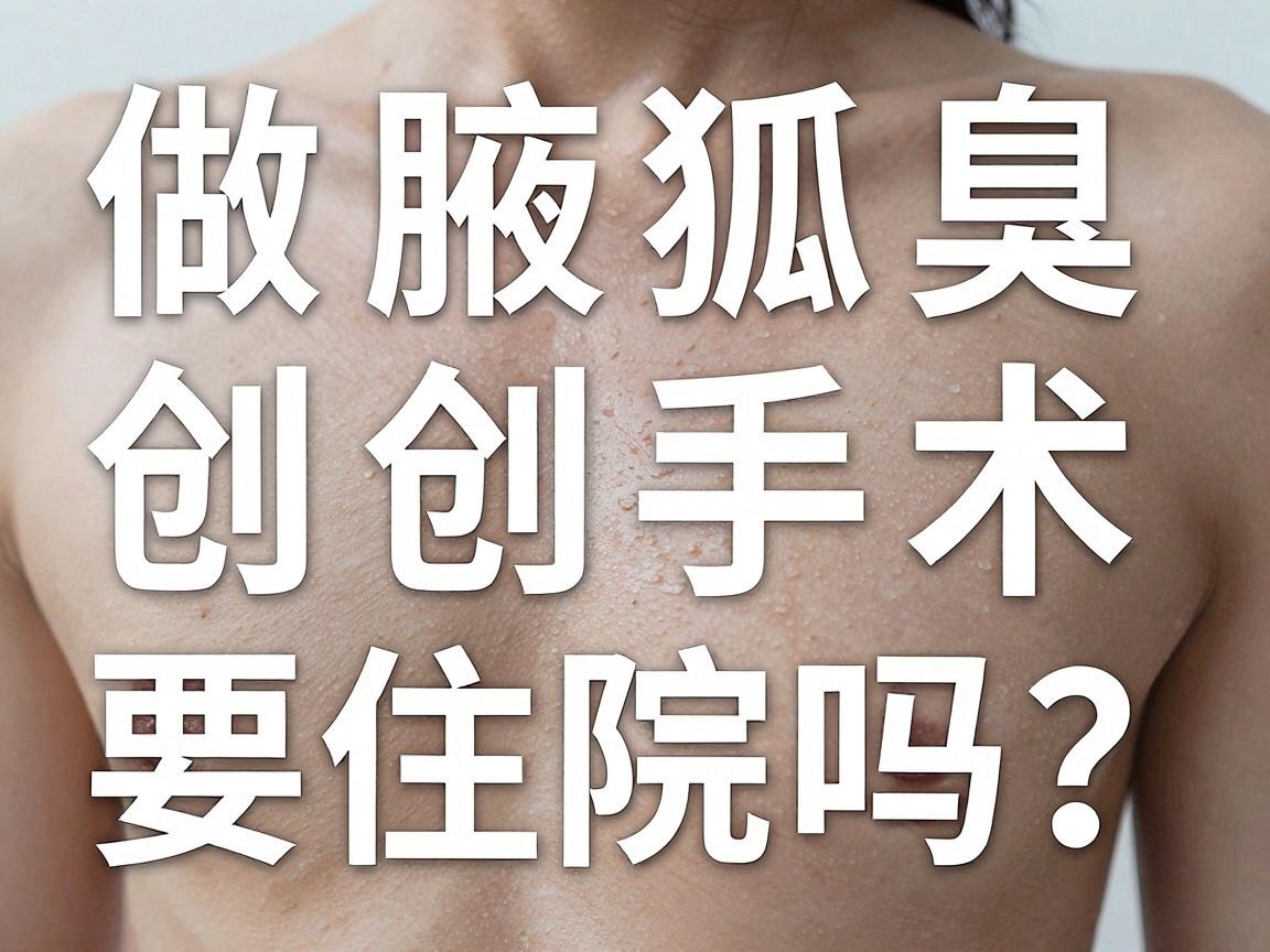做腋下狐臭微创手术要住院吗？微创手术住院全解析