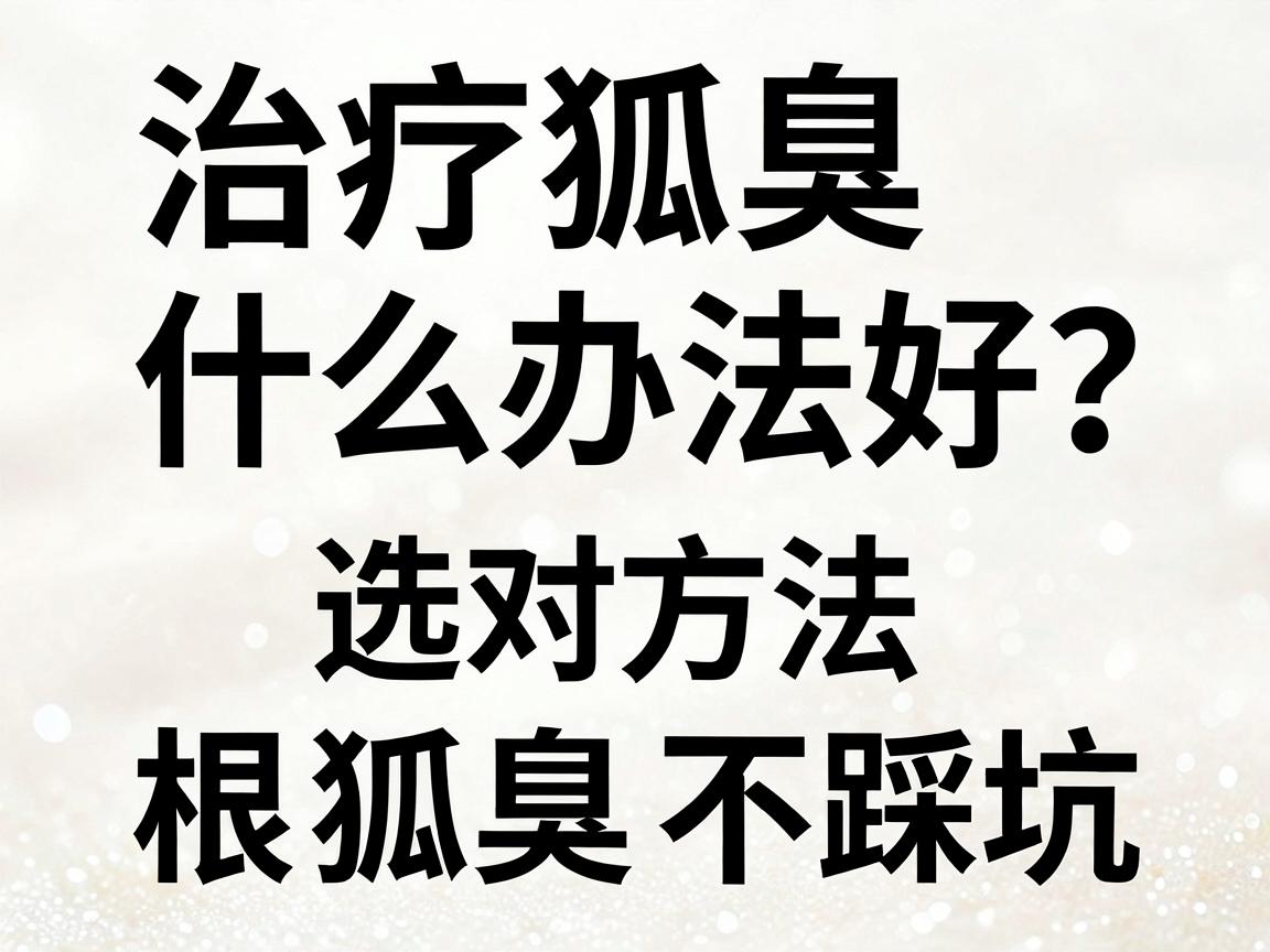 治疗狐臭什么办法好？选对方法根治狐臭不踩坑