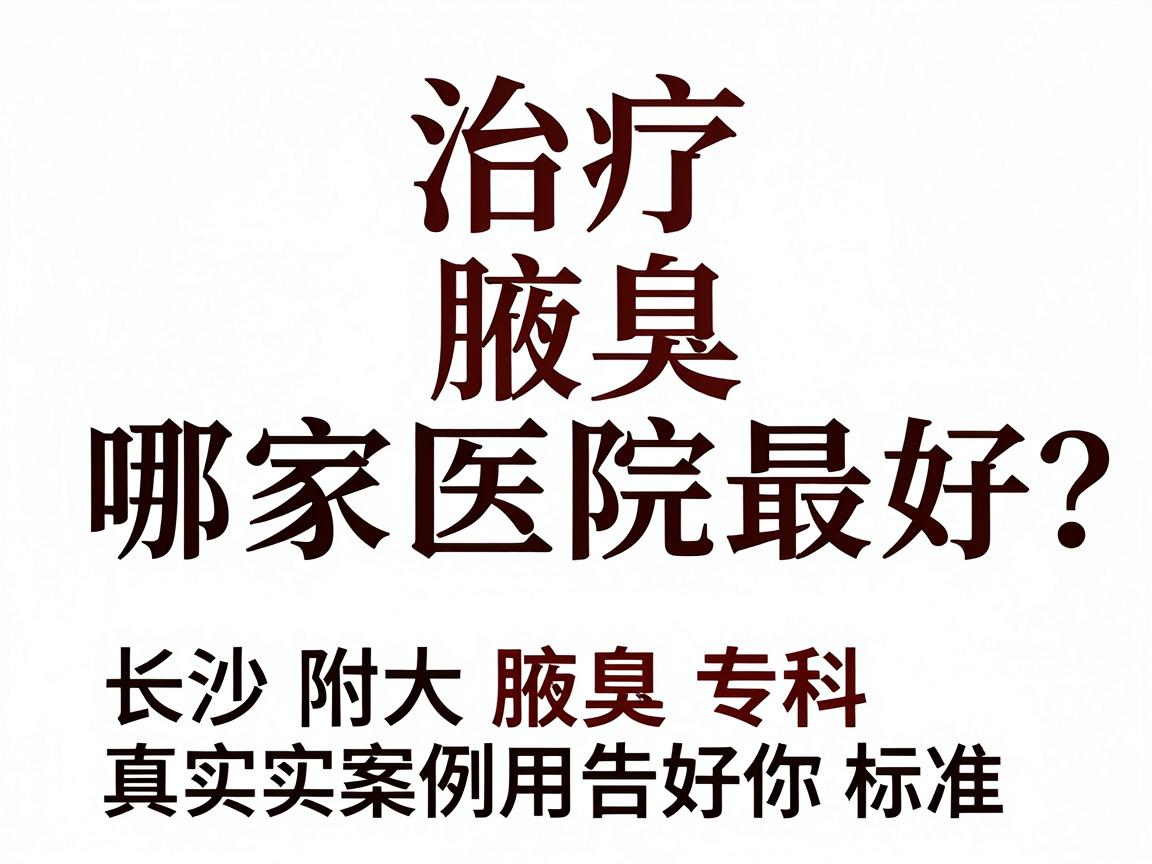 治疗腋臭哪家医院最好？长沙附大腋臭专科用真实案例告诉你最好的标准