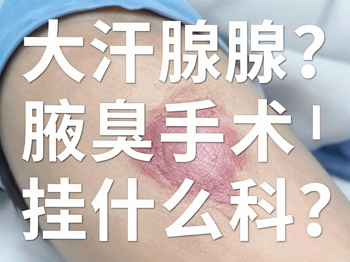 大汗腺手术挂什么科?这3个科室别跑错,腋臭手术挂什么科一文讲透 大汗腺手术挂什么科?这3个科室别跑错,腋臭手术挂什么科一文讲透