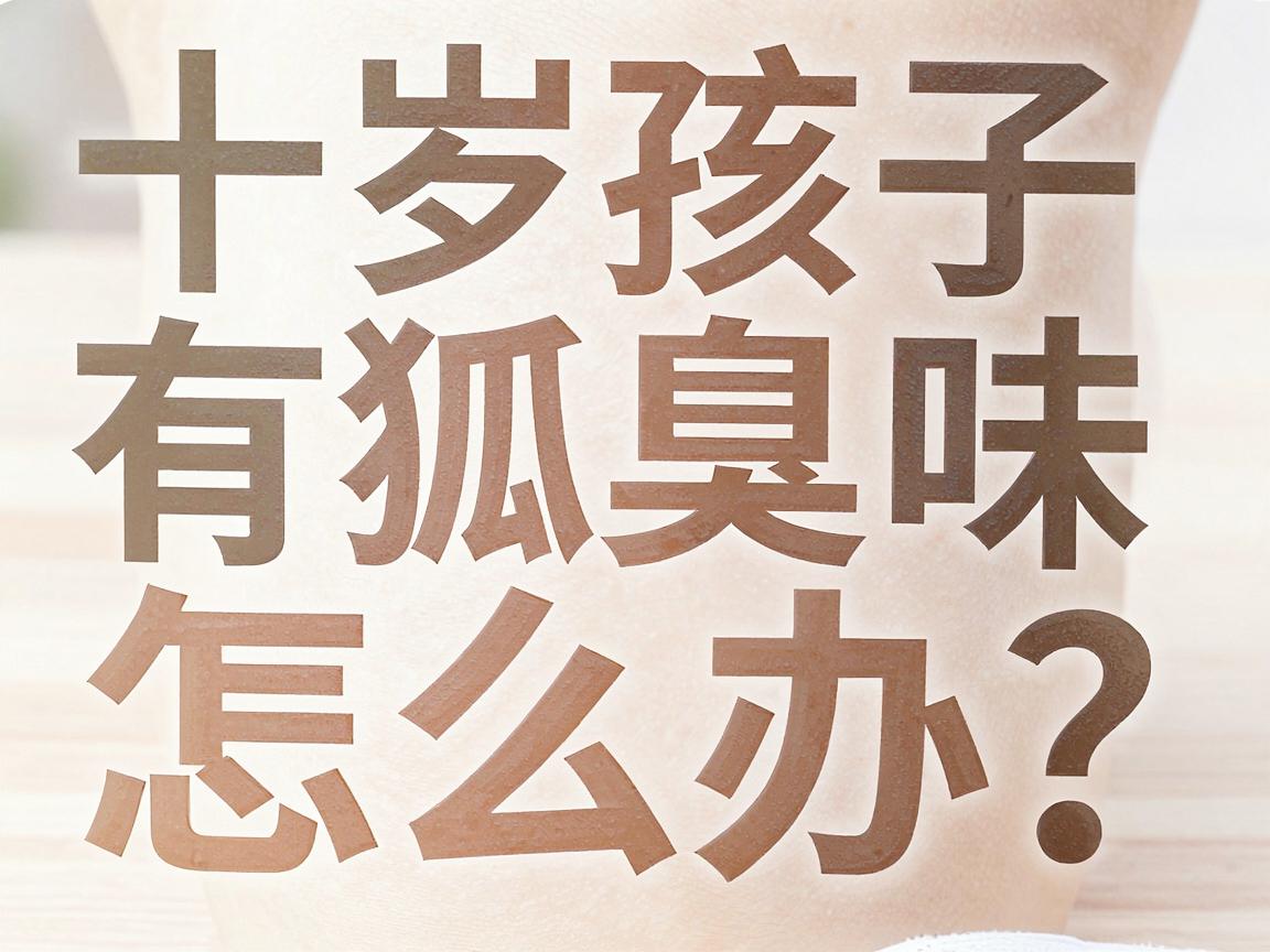 十岁孩子有狐臭味怎么办？家长别慌，科学应对十岁孩子狐臭问题