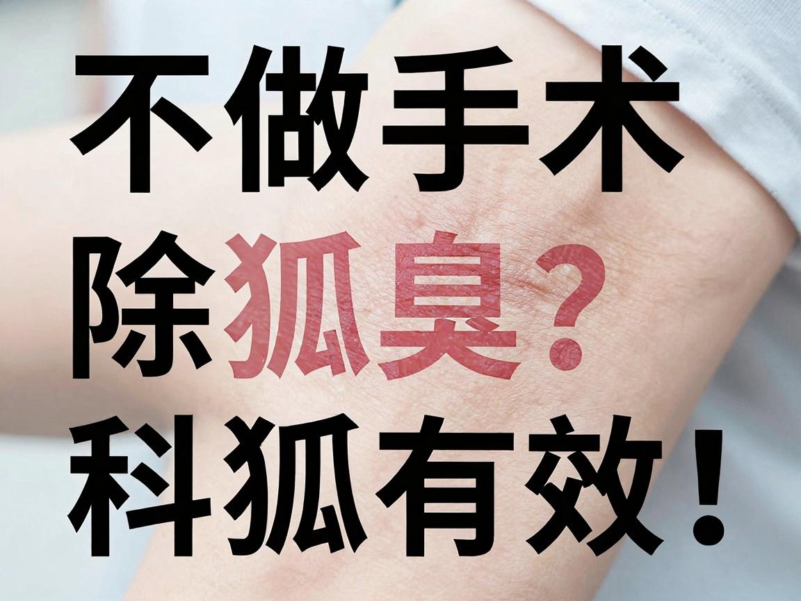 不做手术除狐臭？这些方法科学有效！其实除狐臭不只能靠手术除狐臭