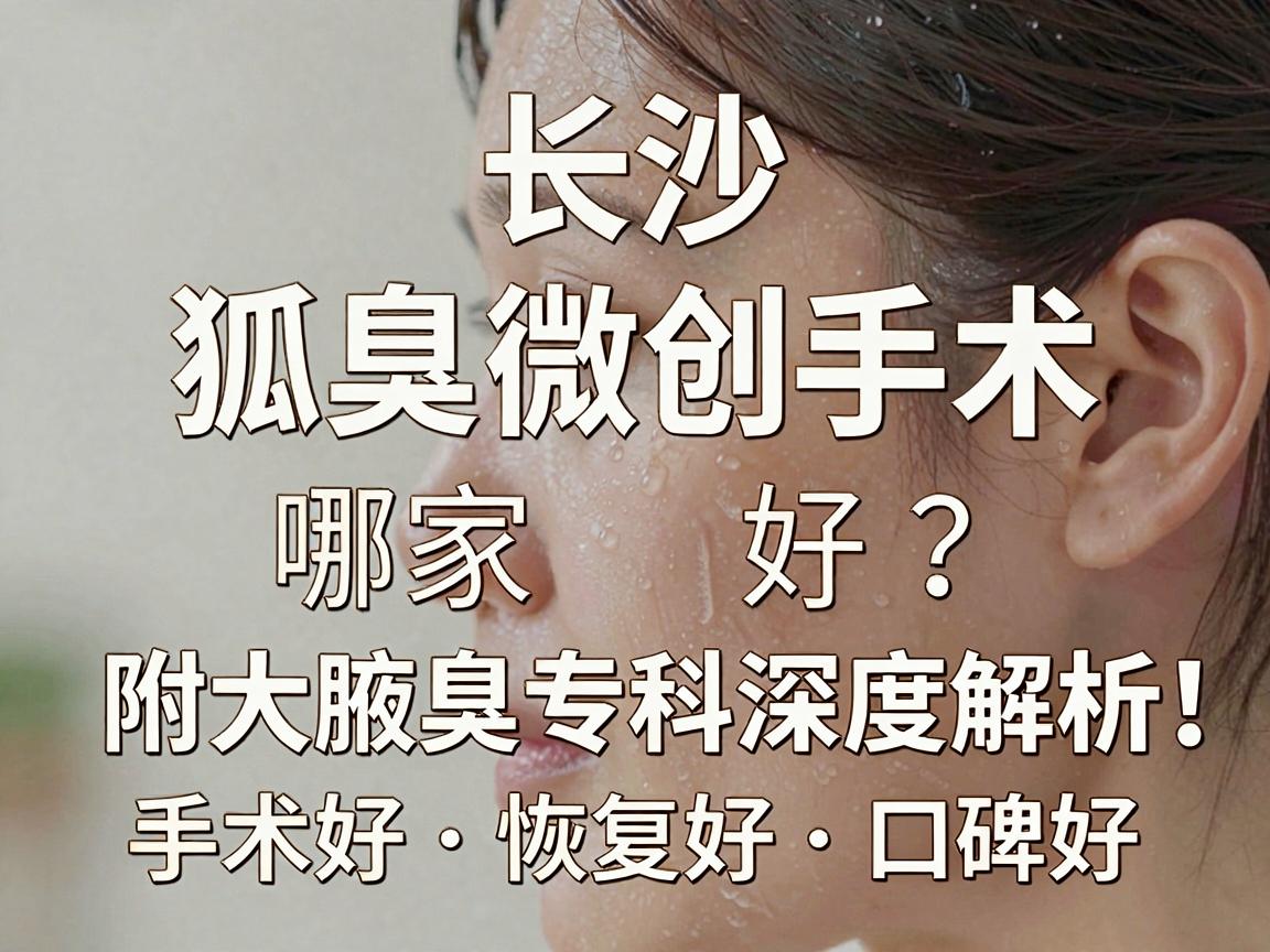 长沙狐臭微创手术哪家医院好？附大腋臭专科深度解析，手术好、恢复好、口碑好