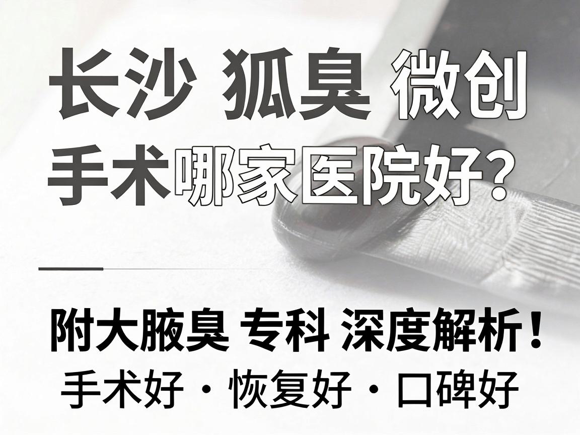 长沙狐臭微创手术哪家医院好？附大腋臭专科深度解析，手术好、恢复好、口碑好